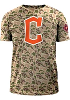 New Era Cleveland Guardians Green Duck Camo Short Sleeve T Shirt