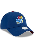 New Era Kansas Jayhawks Blue Bow Back 9TWENTY Womens Adjustable Hat