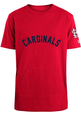 New Era St Louis Cardinals Red Heavy Cotton SS Short Sleeve Fashion T Shirt