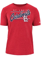 New Era St Louis Cardinals Red Brushed Bi-Blend SS Short Sleeve T Shirt