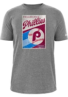 New Era Philadelphia Phillies Grey Coop Poster Short Sleeve T Shirt