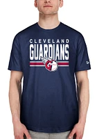 New Era Cleveland Guardians Navy Blue Club House Short Sleeve T Shirt