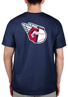 New Era Cleveland Guardians Navy Blue Club House Short Sleeve T Shirt
