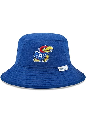 New Era Kansas Jayhawks Blue Heather Mens Bucket Hat