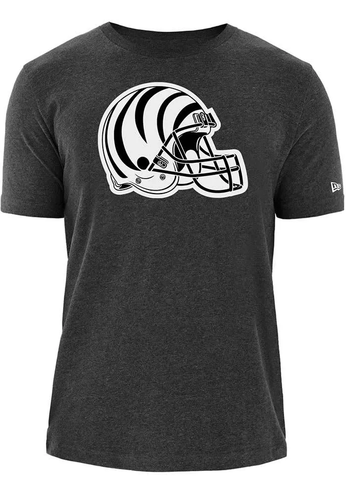 New Era Cincinnati Bengals White Tiger Helmet Short Sleeve T Shirt