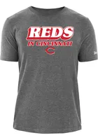 New Era Cincinnati Reds Grey Short Sleeve T Shirt