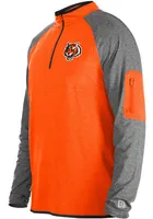 New Era Cincinnati Bengals Mens ACTIVE Long Sleeve 1/4 Zip Pullover