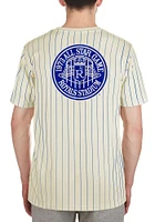 New Era Kansas City Royals Ivory Throwback Pinstripe Short Sleeve Fashion T Shirt