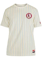 New Era St Louis Cardinals Throwback Pinstripe Short Sleeve Fashion T Shirt