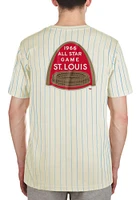 New Era St Louis Cardinals Throwback Pinstripe Short Sleeve Fashion T Shirt
