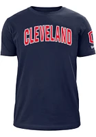 New Era Cleveland Guardians Navy Blue Game Day Arch Name Short Sleeve Fashion T Shirt