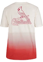 New Era St Louis Cardinals Red Throwback Ombre Short Sleeve Fashion T Shirt