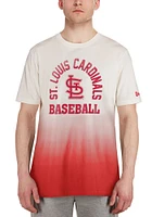 New Era St Louis Cardinals Red Throwback Ombre Short Sleeve Fashion T Shirt