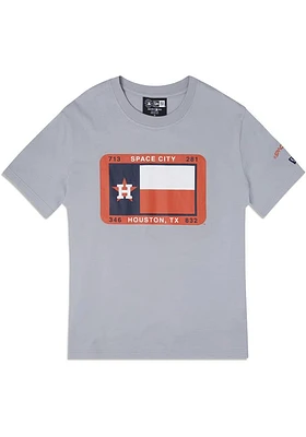 New Era Houston Astros Grey City Connect Logo Short Sleeve T Shirt