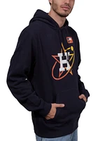 New Era Houston Astros Mens Navy Blue City Connect Logo Long Sleeve Hoodie