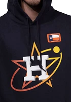 New Era Houston Astros Mens Navy Blue City Connect Logo Long Sleeve Hoodie