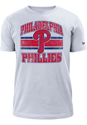 New Era Philadelphia Phillies White Retro Short Sleeve T Shirt
