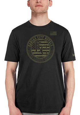New Era Kansas City Royals Black Armed Forces Day Short Sleeve T Shirt