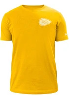 New Era Kansas City Chiefs Gold Tonal 2 Tone Short Sleeve T Shirt