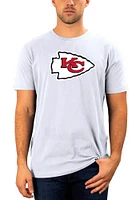 New Era Kansas City Chiefs White PRIMARY LOGO Short Sleeve T Shirt