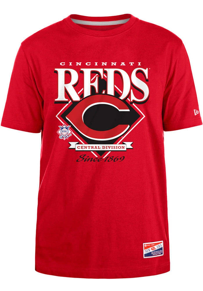 New Era Cincinnati Reds Red THROWBACK Short Sleeve T Shirt