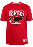 New Era Cincinnati Reds Red THROWBACK Short Sleeve T Shirt