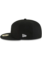 New Era Detroit Tigers Mens Black White Logo 59FIFTY Fitted Hat