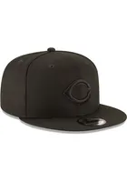 New Era Cincinnati Reds Black Tonal Basic 9FIFTY Mens Snapback Hat