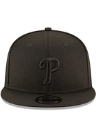 New Era Philadelphia Phillies Black Tonal Basic 9FIFTY Mens Snapback Hat