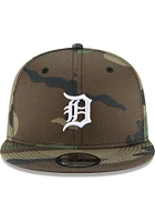 New Era Detroit Tigers Green Woodland Basic 9FIFTY Mens Snapback Hat