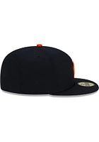 New Era Detroit Tigers Mens Navy Blue AC Road 59FIFTY Fitted Hat