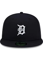 New Era Detroit Tigers Navy Blue JR AC Home 59FIFTY Youth Fitted Hat