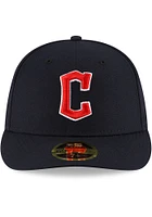 New Era Cleveland Guardians Mens Navy Blue AC Home LP59FIFTY Fitted Hat