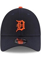 New Era Detroit Tigers Road The League 9FORTY Adjustable Hat - Navy Blue