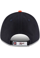 New Era Detroit Tigers Road The League 9FORTY Adjustable Hat - Navy Blue