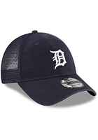 New Era Detroit Tigers Trucker 9FORTY Classic Adjustable Hat - Navy Blue