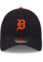 New Era Detroit Tigers Road Replica Core Classic 2.0 9TWENTY Adjustable Hat - Navy Blue