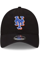New Era New York Mets Alt 2 Replica Core Classic 2.0 9TWENTY Adjustable Hat - Black