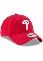 New Era Philadelphia Phillies Game Replica Core Classic 2.0 9TWENTY Adjustable Hat - Red