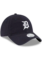 New Era Detroit Tigers Navy Blue Core Classic 2.0 9TWENTY Womens Adjustable Hat