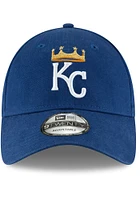 New Era Kansas City Royals Crown Logo Core Classic 2.0 9TWENTY Adjustable Hat - Blue
