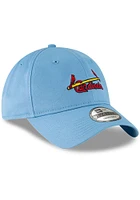 New Era St Louis Cardinals Cooperstown Core Classic 2.0 9TWENTY Adjustable Hat - Light Blue