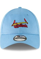 New Era St Louis Cardinals Cooperstown Core Classic 2.0 9TWENTY Adjustable Hat - Light Blue