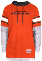 New Era Cincinnati Bengals Mens Orange Throwback Fashion Hood