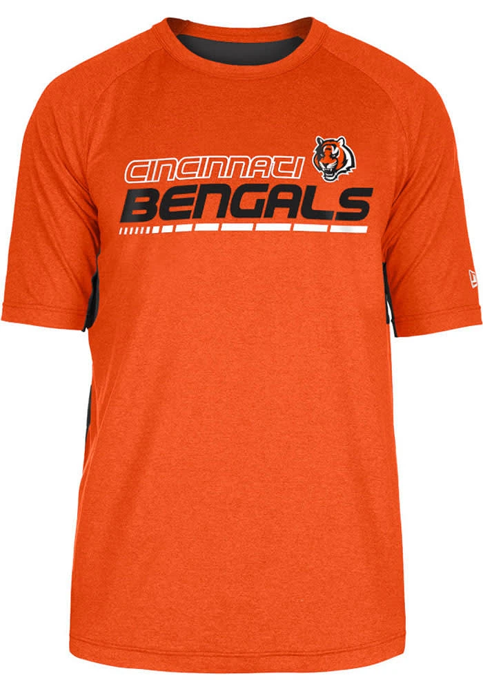 New Era Cincinnati Bengals Orange Active Style Short Sleeve T Shirt