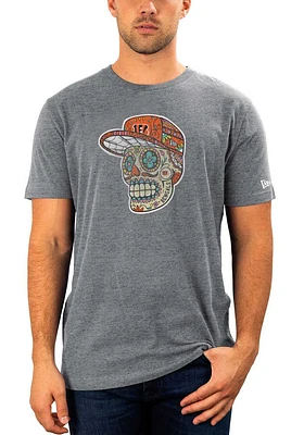 New Era Cincinnati Bengals Grey Sugar Skull Hat Short Sleeve T Shirt