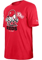 New Era Cincinnati Reds Red Coop Court Sport Short Sleeve T Shirt