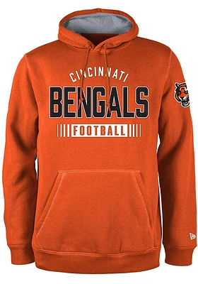 New Era Cincinnati Bengals Mens Orange Sport Night Long Sleeve Hoodie