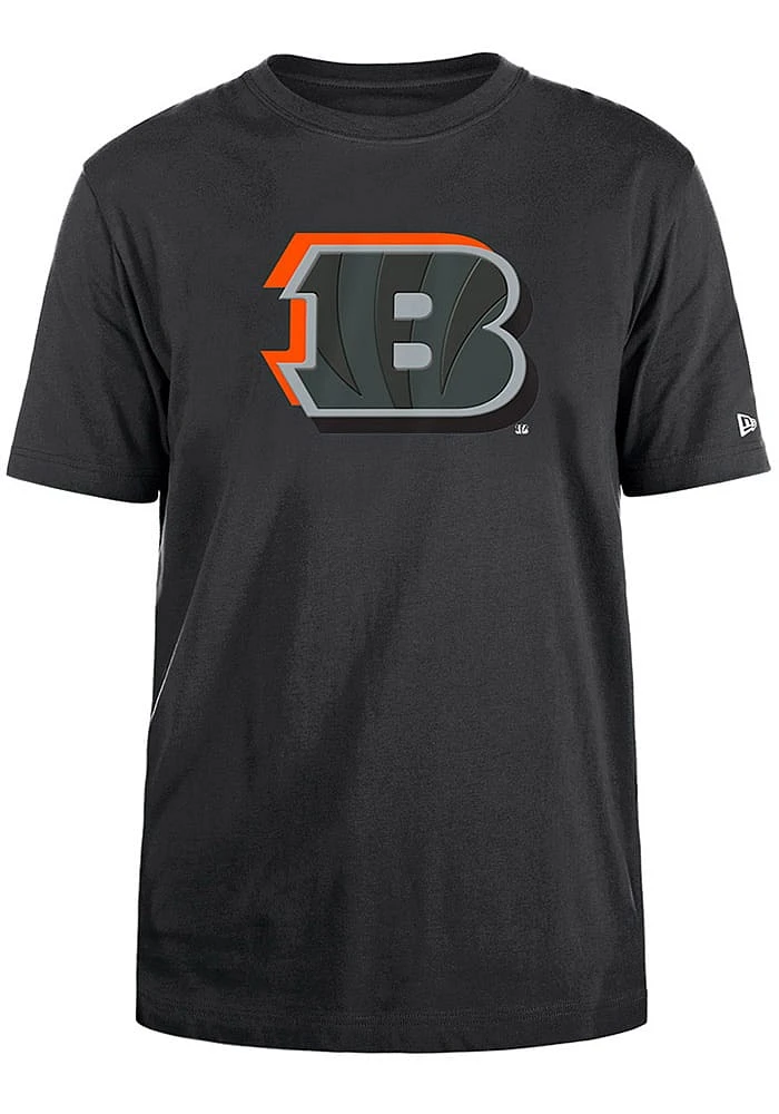 New Era Cincinnati Bengals Charcoal Logo NFL Draft 2024 Short Sleeve T Shirt