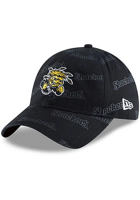 New Era Wichita State Shockers Black Worded 9TWENTY Womens Adjustable Hat